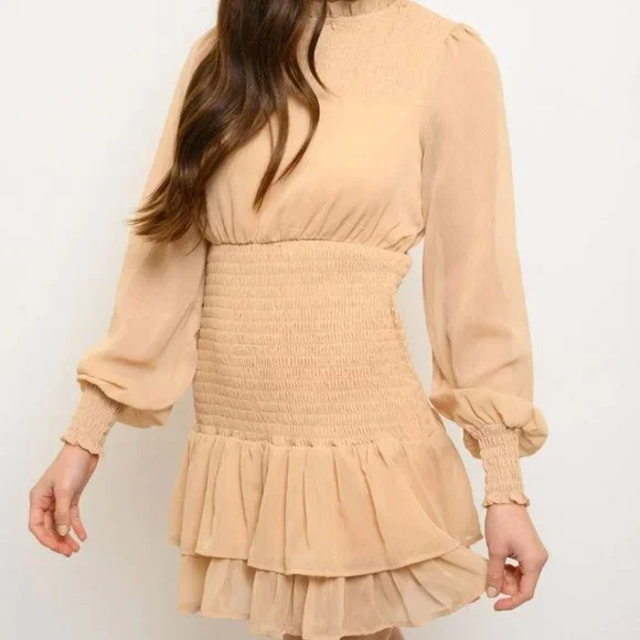 knee length dresses for ladies Antonio Black Long Sleeve Mini Dress main image 1